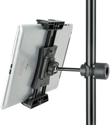 Adjustable Tablet Holder for Mic Stand, Fits 4.7'' to 12.9'' Devices