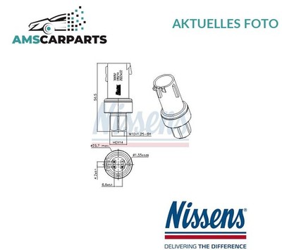 DRUCKSCHALTER DRUCKSENSOR KLIMAANLAGE 301052 NISSENS NEU OE QUALITÄT