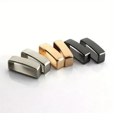 2Pcs 35/40mm Alloy Belt Keeper D Shape Belt Loop Ring Strap Buckle Leather Craft