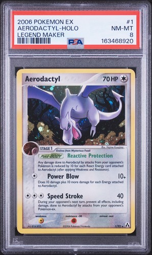 Aerodactyl graded PSA 8 for sale on eBay