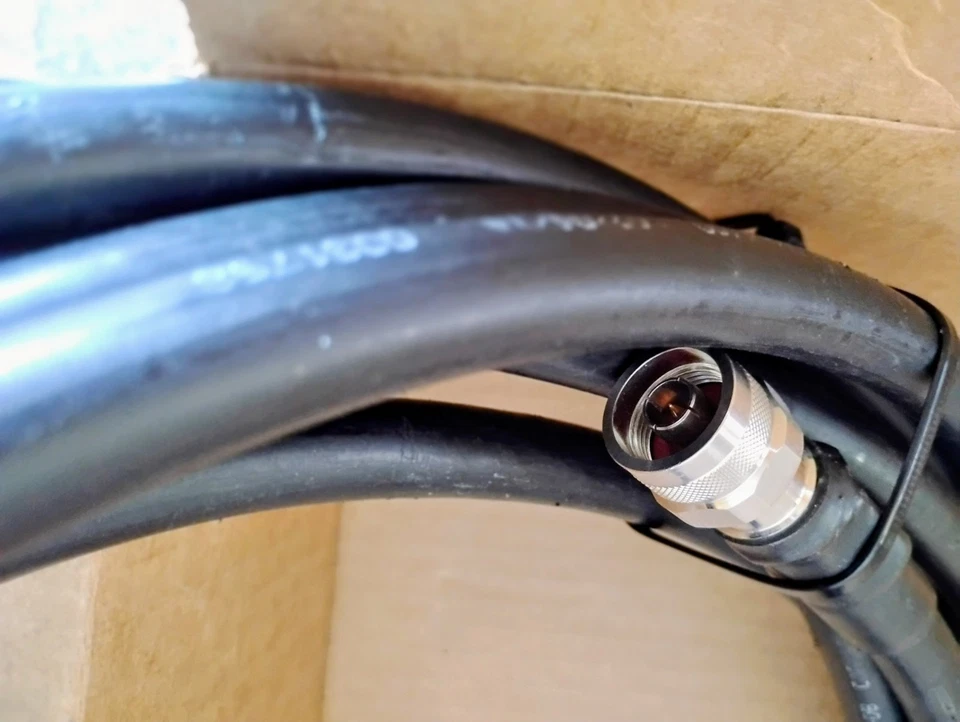 LMR-600 Times Microwave  (N Male)  on end  Length Coax 26.5 feet - Image 2 of 3