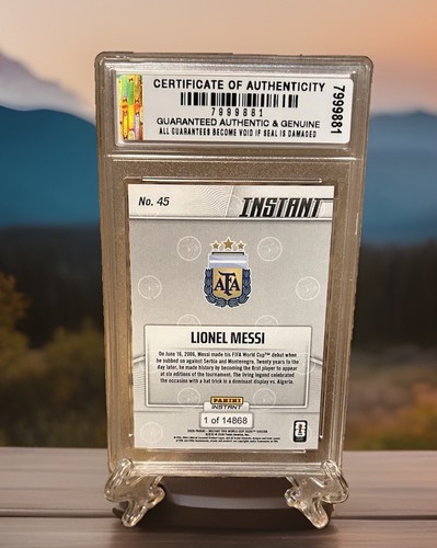 GRADED GEMMT 10 Lionel Messi 2026 Hat Trick Panini Instant FIFA World Cup #45