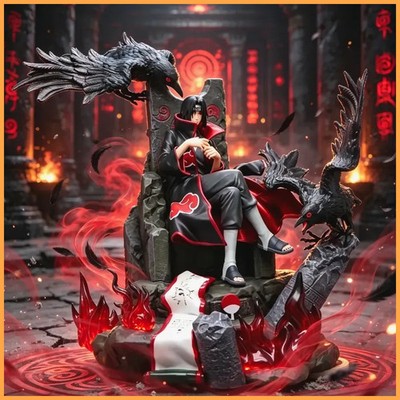 Naruto Uchiha Itachi Figur 28cm Thron Anime PVC Statue Actionfigur Sammlermodell