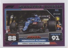 2022 Topps F1 Turbo Attax Grand Prix Pink Mirror Foil Fernando Alonso #320 0c6