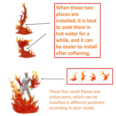 Tamashii Effect Smoke Or Burning Flame Effect Part For S.H.