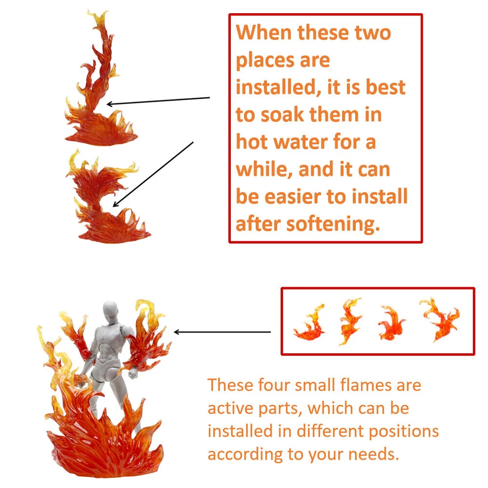Tamashii Effect Smoke Or Burning Flame Effect Part For S.H.Figuarts SHF Figma - Image 2 of 4