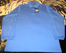 PEBBLE BEACH PERFORMANCE GOLF POLO BLUE ADULT LARGE NEW IN EXCELLENT CONDITION