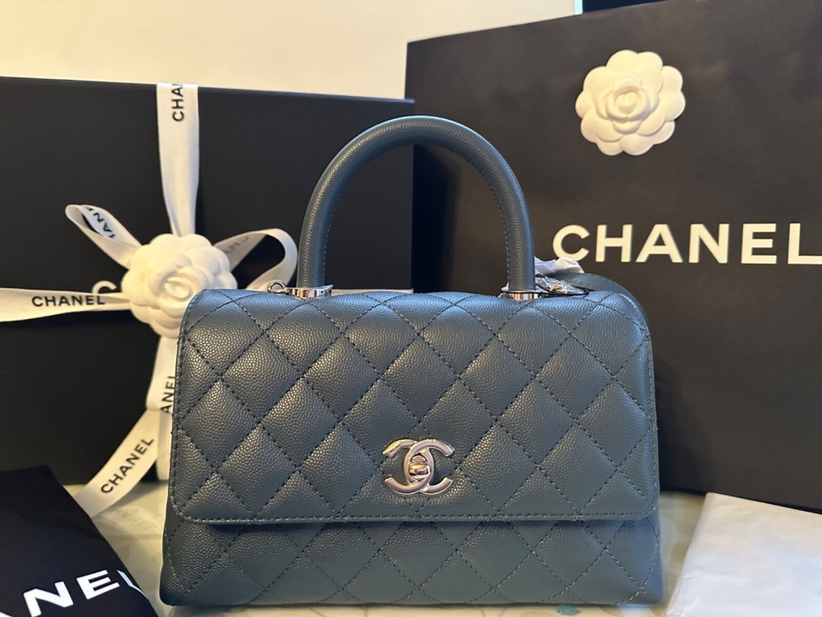 【ヴィンテージ】Rank:S☆Chanel Blue Coco Handle Small 23 Bag s-l1200.jpg