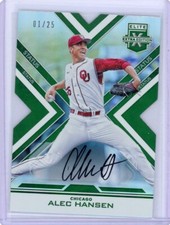 alec hansen 2016 panini elite extra edition auto 01/25 and 38-75 (lot of 2)