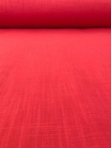 Red Cotton Linen Fabric- 10 YARD BOLT - Picture 4 of 9