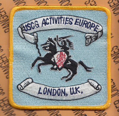 USCG United States Coast Guard Activities Europe London UK ~4.25'' patch m/e