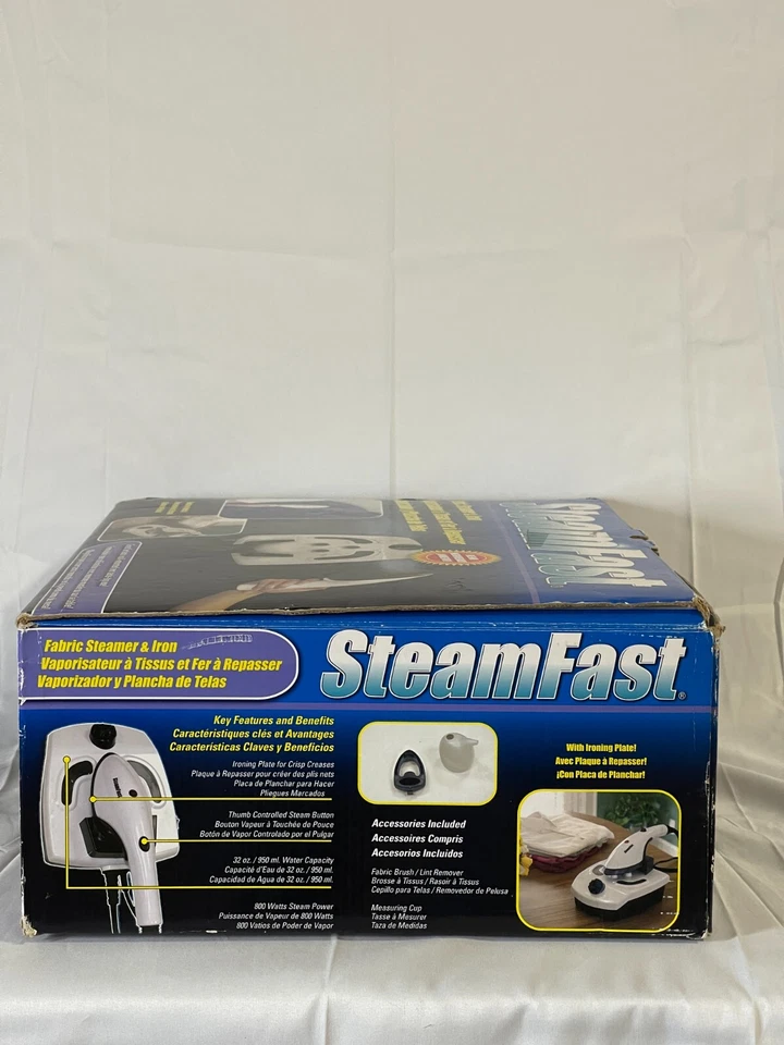 SteamFast Wall Mounted White Fabric Steam & Iron Cleaner SF-432 Corded NEW - Image 4 of 4