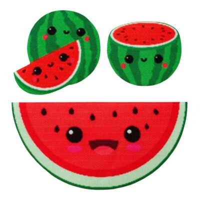 Mono-Quick 16244 Create Wassermelone 3er Set, Bügelbild, Patch, Aufnäher