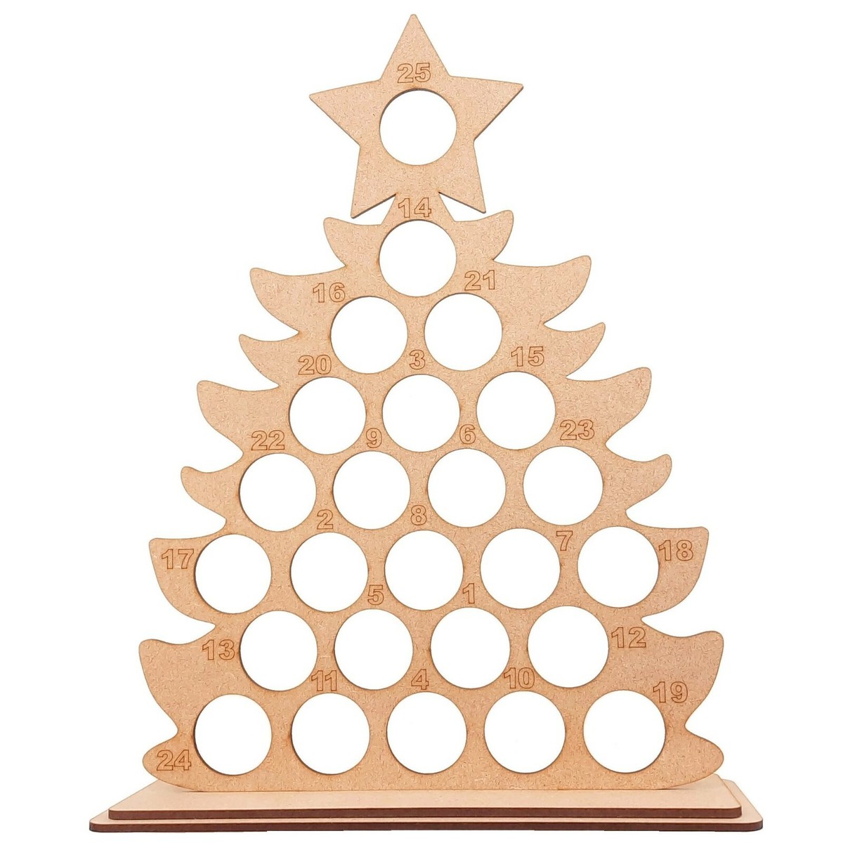 Wooden Advent Calendar Reusable Chocolate Freestanding Christmas Gift DIY  KIT | eBay