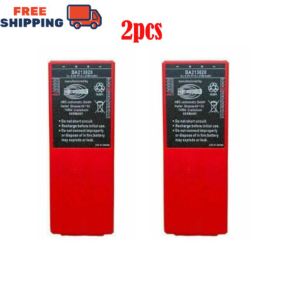 2pc for HBC Radiomatic BA214061 BA213020 FUB10AA Rechargeable Battery 2100MHA 6V