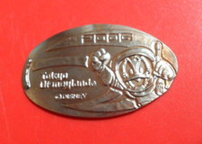 Tokyo Disneyland elongated penny JAPAN cent Donald Duck souvenir coin 2006