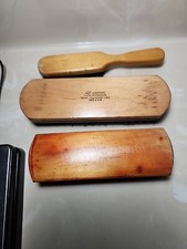 Lot of 3 VTG shoe brushes Empire Horsehair  unmarked  one Wildroot hair brush
