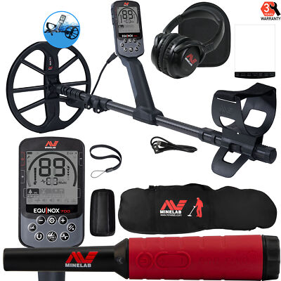 Minelab EQUINOX 700 Multi-IQ Metal Detector  w/ Carry Bag & FREE Pro-Find 40