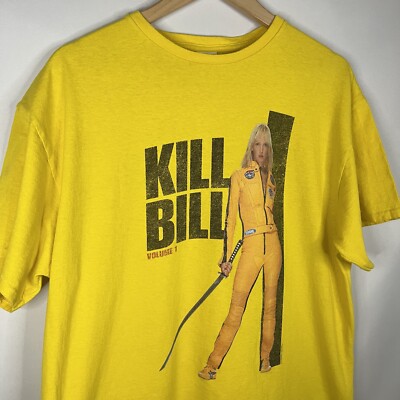 T-Shirt Uomo Manica Corta Con Stampa KILL BILL - Tarantino Pulp Fiction Django Nero
