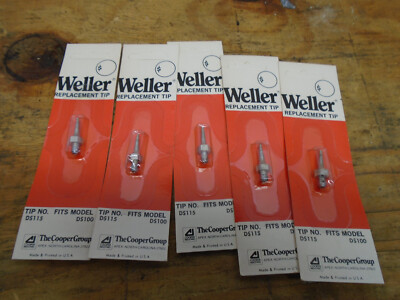 WELLER  DS100 SOLDERING IRON REPLACEMENT TIP  DS115  NEW 5PC
