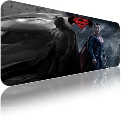 80x30cm Batman/Superman Gaming Maus Matte Pad extra groß rutschfest f/PC Laptop