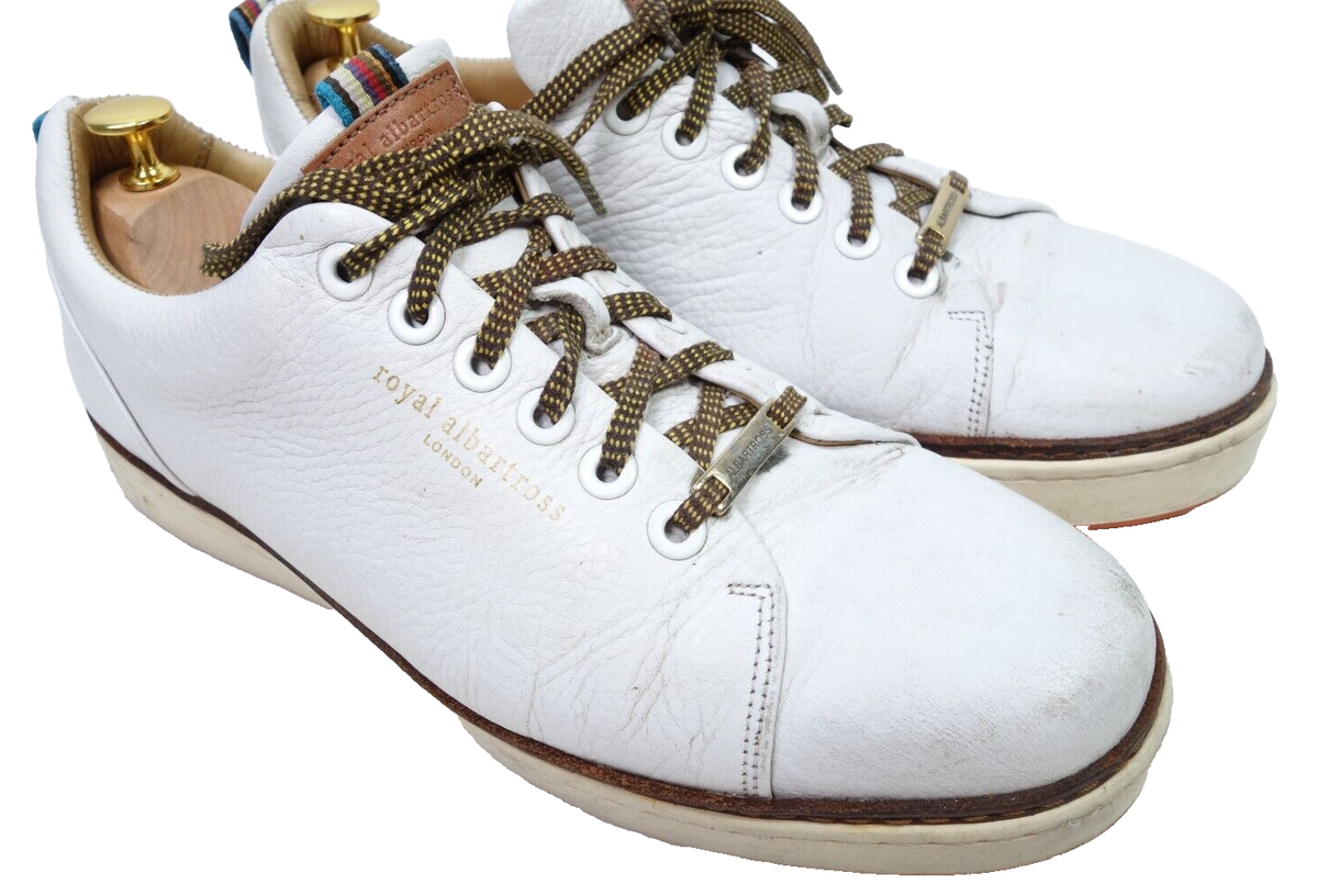 Royal Albartross Golf Shoes Spikeless White Men Size 10 UK