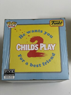 Funko Pop Child's Play 2 chucky Shirt & Figure FYE Exc L-XL Sealed LE 3000 RARE