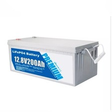 Batteria 12.8v 200ah LITIO Lifep04 per kit fotovoltaico pannelli energia solare