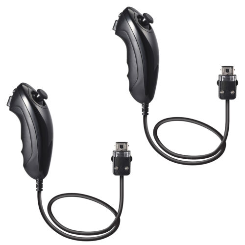 Confezione da 2 Controller Nunchuck Joystick Gamepad Sostituzione per Console Wii/Wii U - Foto 20 di 33