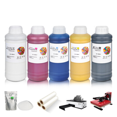  5 colors 1000ML White DTF INK for Epson I3200 L1800 L800 L805 dtf printer