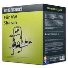 Menabo Fahrradträger Stand Up 2 schwarz/silber für VW Sharan 7M - 2 Fahrräder FP