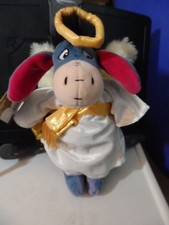 The Disney Store Choir Angel Eeyore bean bag plush figure-New-w/Tags
