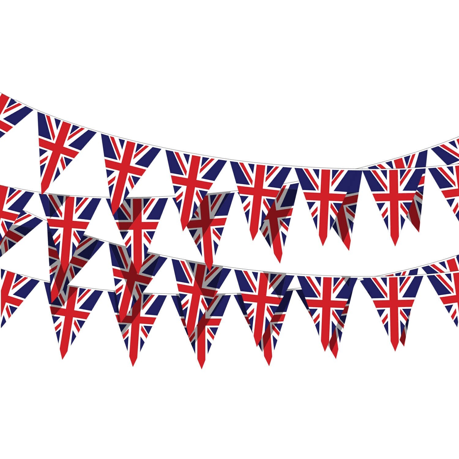 7M UNION JACK UK GB 25 FLAG BUNTING CORONATION STREET GARDEN PARTY GREAT BRITAIN