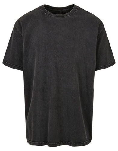Mens Oversized T Shirt Short Sleeve Crew Neck Acid Washed Thick Heavy Cotton Tee - Picture 11 of 25