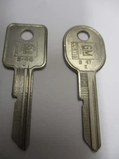 B46 & B47 Key Blank GM Vehicles 70 74 78 82 Curtis