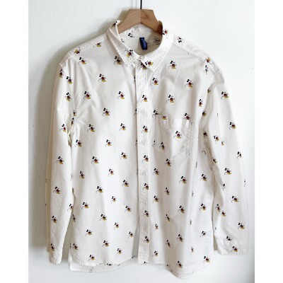 h&m mickey mouse button down