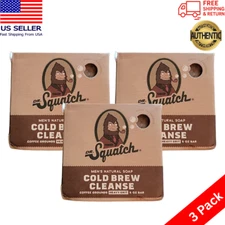 Set Of 3 Dr. Squatch Cold Brew Cleanse Coffee Soap Bar - 5oz Each EXP. 08/2028