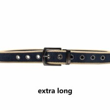 Extra Long Mens Canvas Belts with Metal Prong Buckle 1.5" Width 3XL 4XL 5XL 6XL