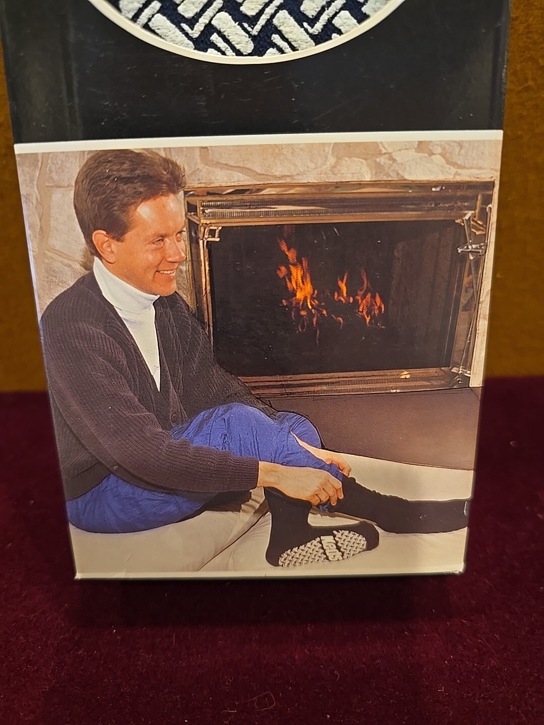 SAOLA Calze ciabatte vintage KEDS 1981 NOS uomo taglia unica nere trazione suola gomma NUOVE