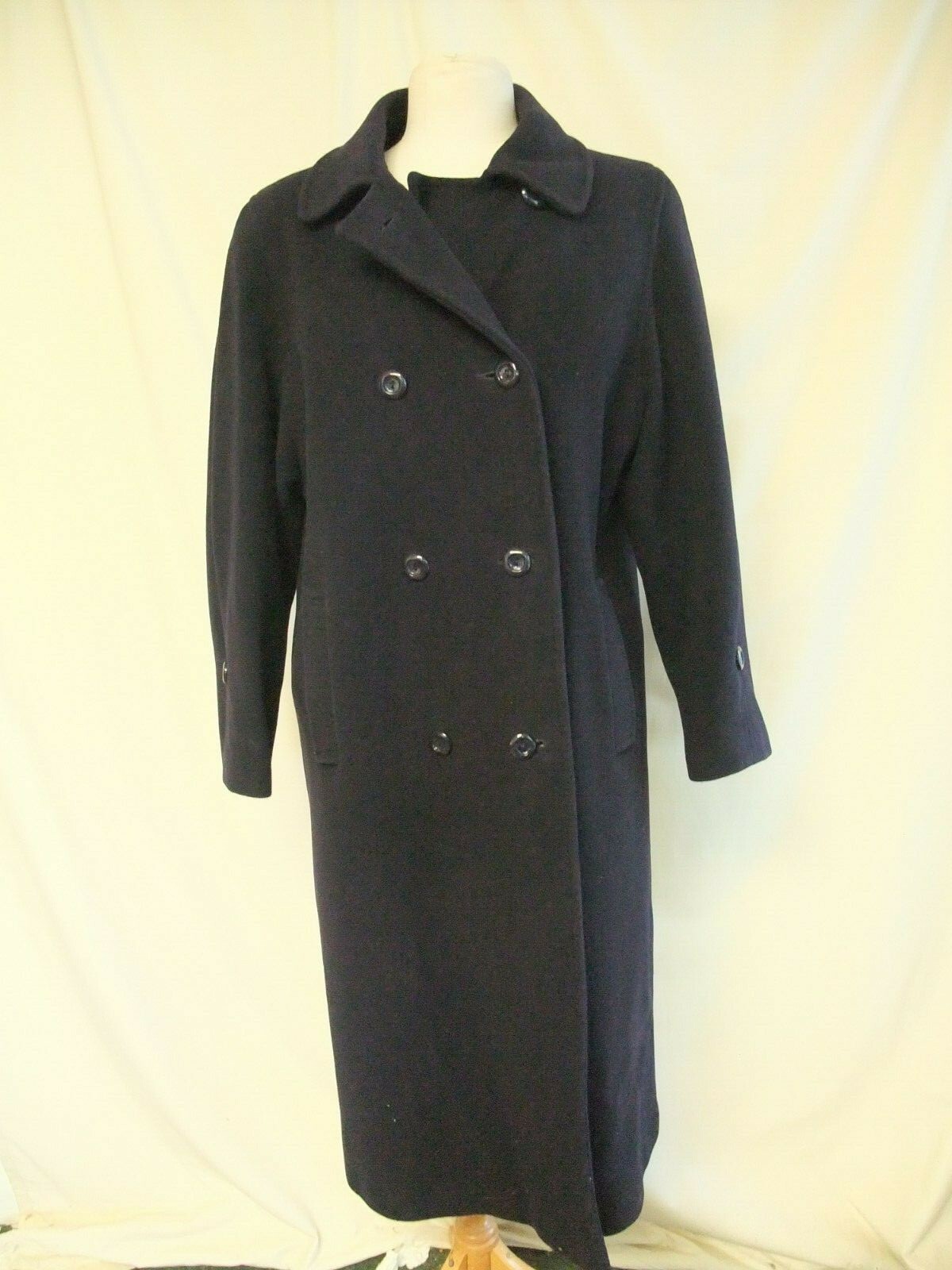 ALTRA Donna blu navy lana nuova formale doppio petto senza marchio UK 14 2086