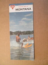 Conoco Touraide Road Map of Montana 1966