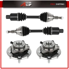 4WD For RAM 1500 2012-2016 2017 2018 2X Front CV Axle Shaft & Wheel Bearing Hub