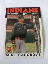 Mike Hargrove 1986 Topps Baseball 136 Cleveland Indians
