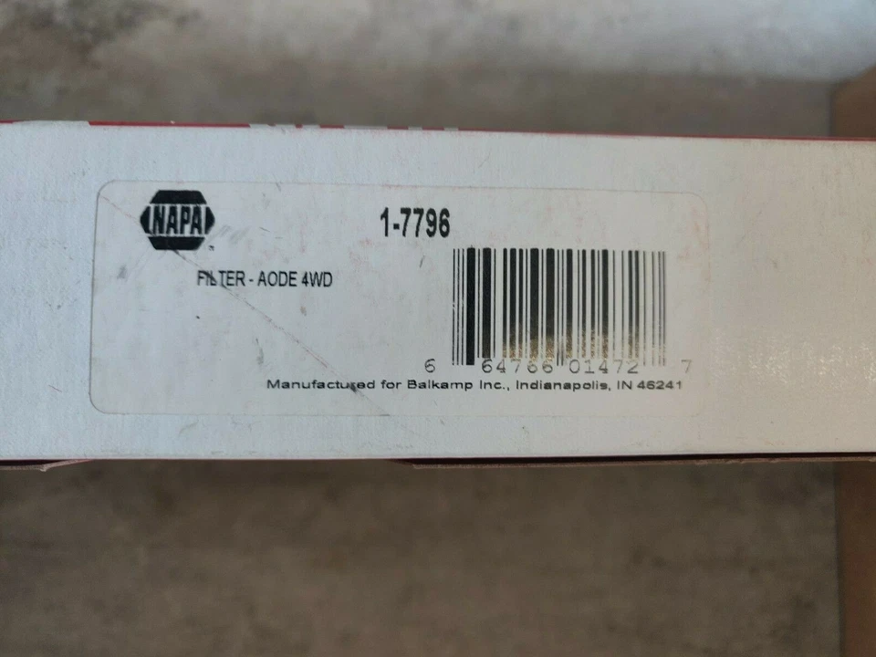 Filtro de transmisión automática NAPA 17796 de Allomatic 1-7796 Ford Lincoln NUEVO  Foto 4 de 4