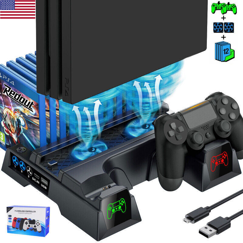 Vertical Stand For PS4 Cooling Vent NonSlip For Sony Playstation 4