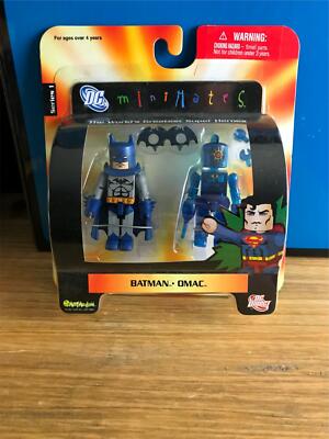 NEW NIB DC Direct MiniMates Series 1 BATMAN & OMAC Action Figure 2 PACK