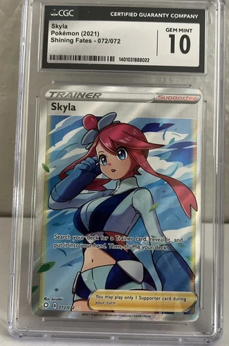 Skyla 2021 Pokemon Shining Fates Trainer Ultra Rare #72 CGC 10 Gem Mint