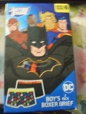 2 PACK JUSTICE LEAGUE THE AVENGERS BOYS PERFORMANCE BOXER BRIEFS NEW/BOX SIZE 6