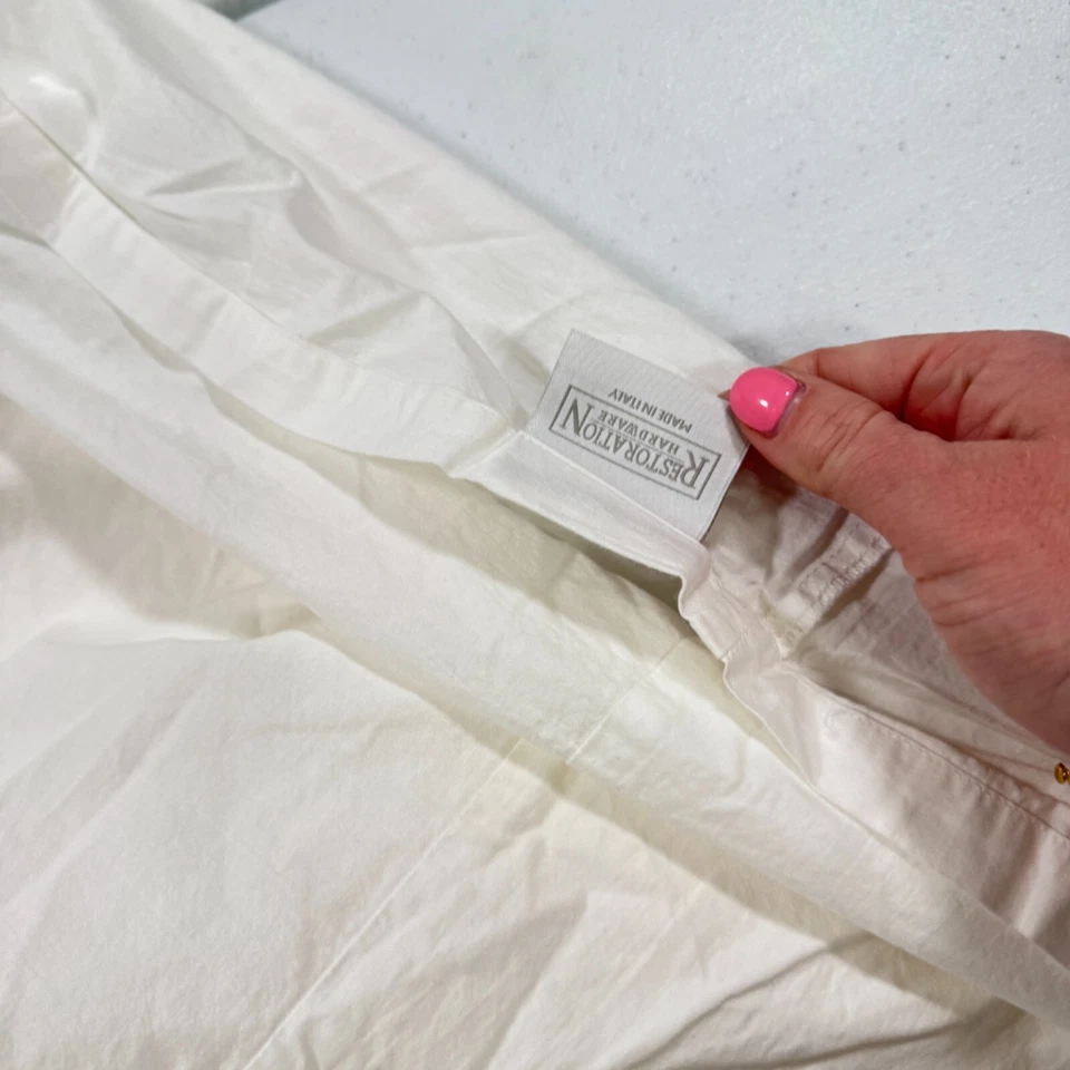 восстановление оборудование кровать юбка полный 100% хлопок белый Италия современный традиционный - Изображение 2 из 4