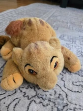 Vintage 90'S The Lion King Baby Simba Cub Plush Disney 8" Ready to Pounce Pose